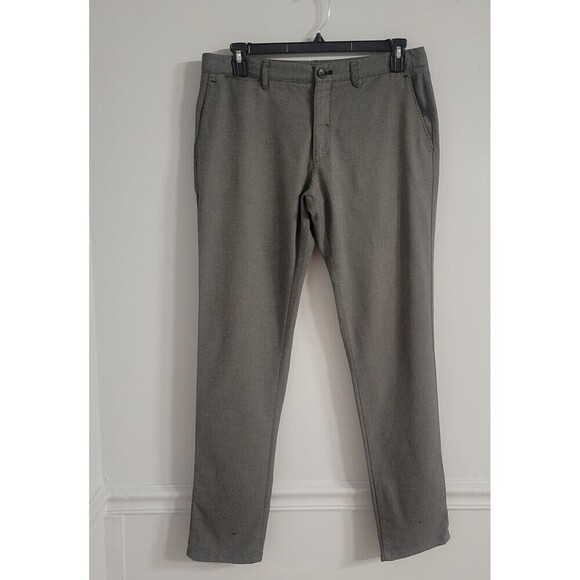 Zara Man Size 34/32 Pants Summer Collection Chino Business Casual Black/Grey - Picture 1 of 9